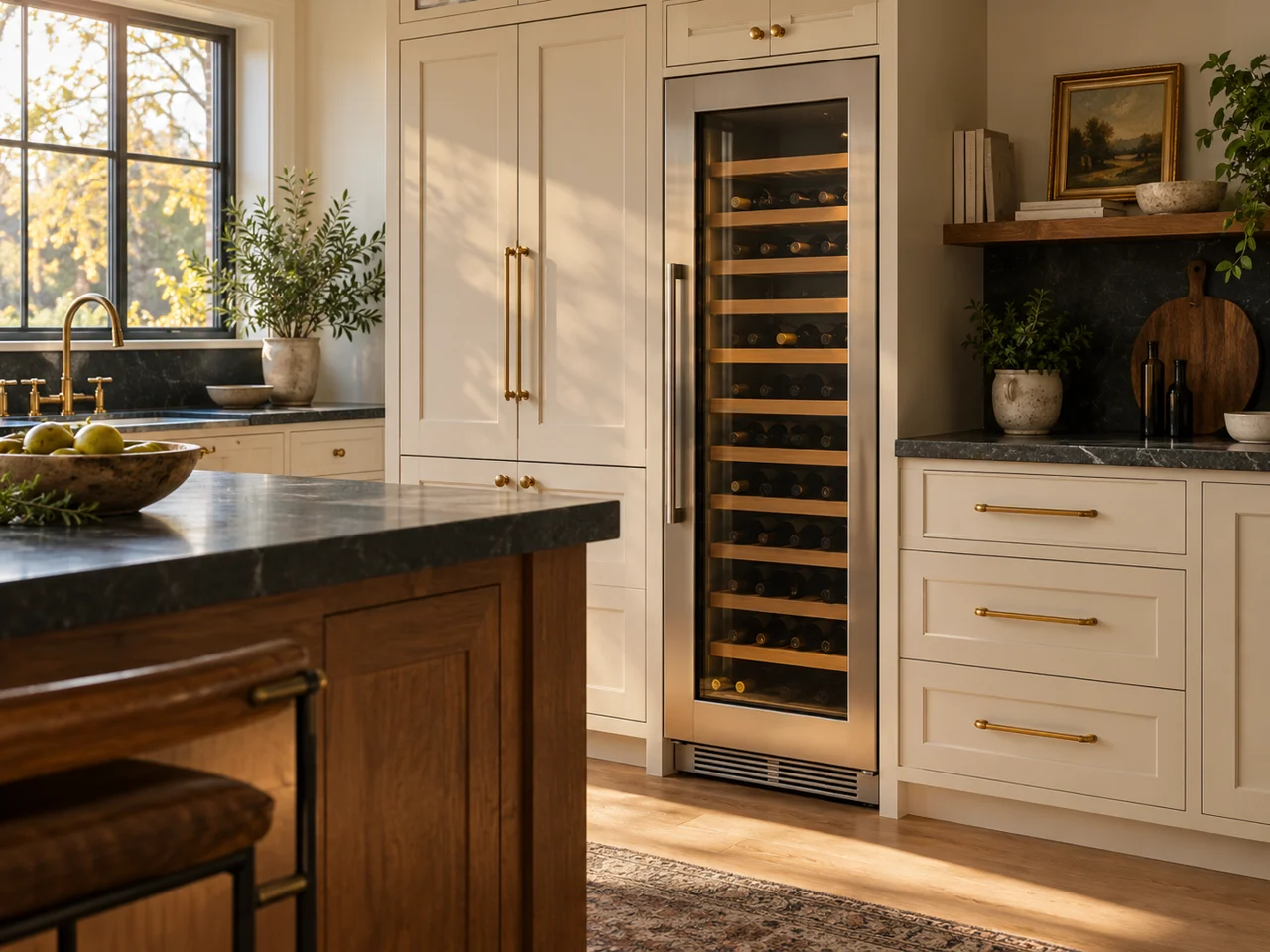 Illustration of a Monogram wine cooler
