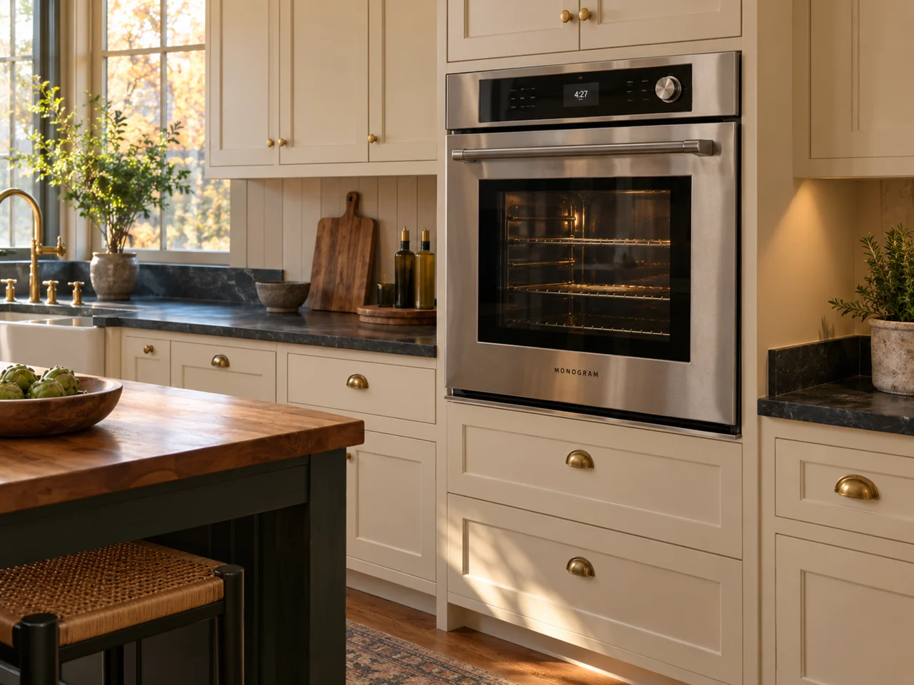 Illustration of a Monogram oven